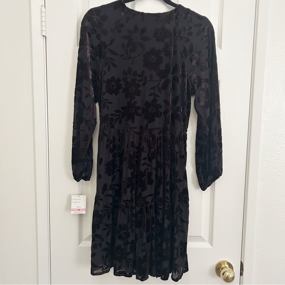 Taylor Velvet Burnout Mini Dress | Size 10 - Picture 6 of 7